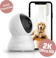 XOOZI Qt - Premium Babyfoon met Camera en App - Baby Monitor met Auto Tracking - Baby Camera - Huisdiercamera - WiFi 2,4 Ghz - Ultra HD