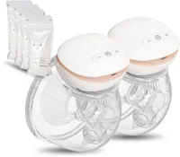 Youha® - The NEXT - Dubbele draadloze borstkolven - elektrische draagbare borstkolf - makkelijk kolven - BPA-vrij - handsfree kolven - borstvoeding - dubbele borstkolven - 2x 240ML cups voor Moedermel