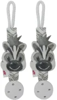 Zebra - fopspeenhouder - set van 2 stuks