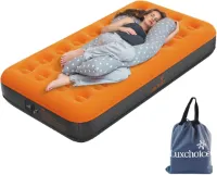 Zelfopblazend Luchtbed - Opblaasbaar Matras voor 1 Persoon met Draagbare Pomp - Perfect voor Camping en Reizen