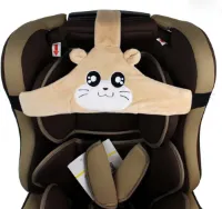 Zeynomax - Baby Hoofdsteun met Verstelbare Kinderzitje en Veiligheid Band - Autostoel en Wandelwagen Accessoire voor Veilige Nekondersteuning - Khaki Kleur