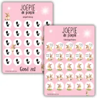 Zindelijkheidstraining Kinderen - Roze Meisje Konijn - Beloningssysteem Stickervel 25 stuks - Oefenen op een potje