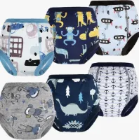 Zindelijkheidstrainingbroekje - 6 stuks Babytrainingsbroekje Zindelijkheidsondergoed Peuterluierbroekje Toilettrainingondergoed, 130/6T, 6 jaar