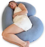 Zwangerschapskussens - Verkoelende U-vormige kussensloop - Slapen - Lichaamskussen - Rug - Heupen - Benen - Buik - Zwangere vrouwen zwangerschapskussens