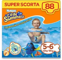 Zwempleetjes L, maat 5-6 (12-18 kg), 8 pakken met 11 stuks, 88 wegwerpluiers