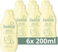 Zwitsal Anti-Klit Shampoo - Baby - prikt niet in de oogjes en helpt het babyhuidje te beschermen - 6 x 200 ml