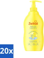 Zwitsal - Babyverzorging - Zeepvrije Wascrème - Voor de Gevoelige Babyhuid - 400 ml - Bulkverpakking - 20 stuks