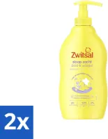 Zwitsal Slaap Zacht - Babyverzorging - Bad & Wasgel - Voor de Gevoelige Babyhuid - Lavendelgeur - 400 ml - Voordeelverpakking - 2 stuks