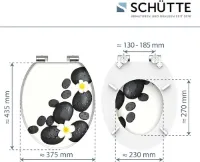 closing mechanism I High quality - toiletdeksel met snelsluiting voor eenvoudige reiniging, Duroplast wc-deksel
