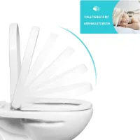 closing mechanism I High quality - toiletdeksel met snelsluiting voor eenvoudige reiniging, Duroplast wc-deksel