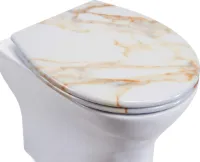 closing mechanism I High quality - toiletdeksel met snelsluiting voor eenvoudige reiniging, Duroplast wc-deksel
