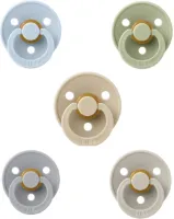 fopspenen 18+ maand set 5 stuks Sage,Vanilla,Baby Blue,Cloud en Sand maat 3