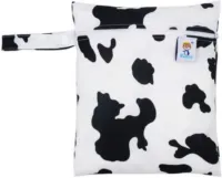 opbergzakje Koe print opbergtasje voor natte dingen of onderweg luierzakje luieretui wetbag