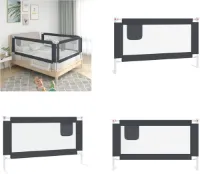 vidaXL Bedhekje peuter 140x25 cm stof donkergrijs - Bedhekje - Bedhekjes - Bedbescherming - Bedbeschermingen
