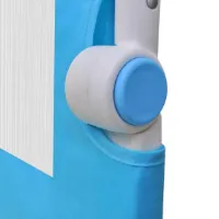 vidaXL Bedhekje peuter 150x42 cm blauw