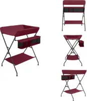 vidaXL Verzorgingstafel - Verzorgingstafels - Verschoontafel - Verschoontafels - Verschoontafel ijzer rood