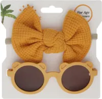 Zonnebril baby - peuter - kleuter 0 -4 jaar met haarband - 4 kleuren